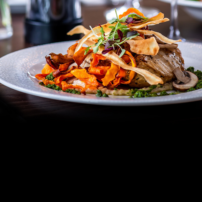 Vegan menu at The Plough