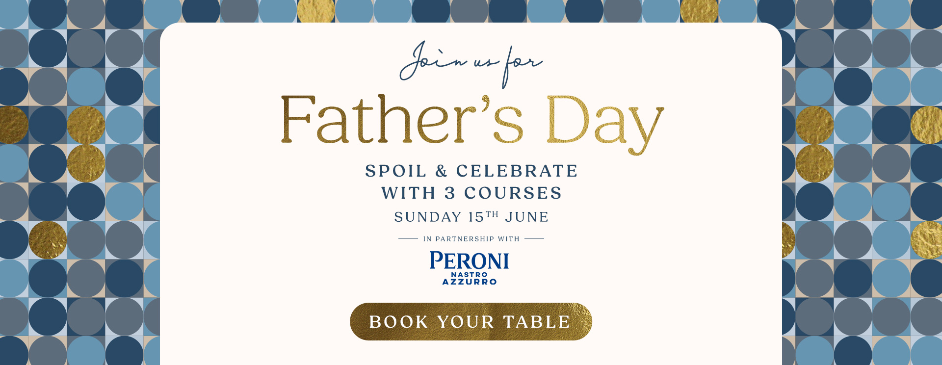Father’s Day menu Cambridge