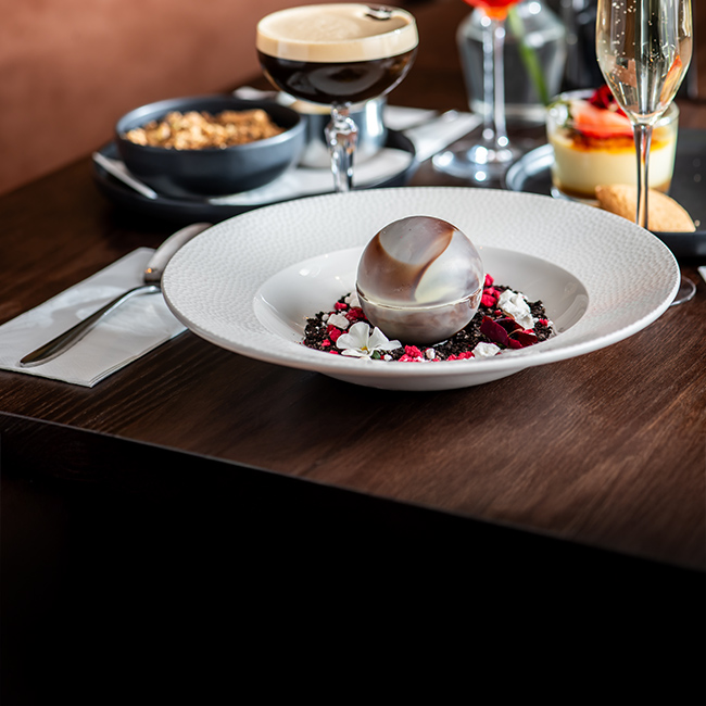 Dessert menu at The Plough
