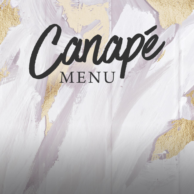 Canapé menu at The Plough