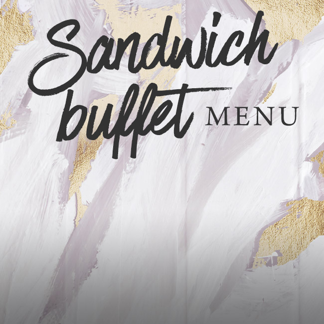Sandwich buffet menu at The Plough